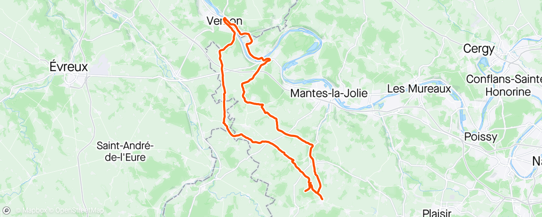 Map of the activity, Amicale UVO du jeudi