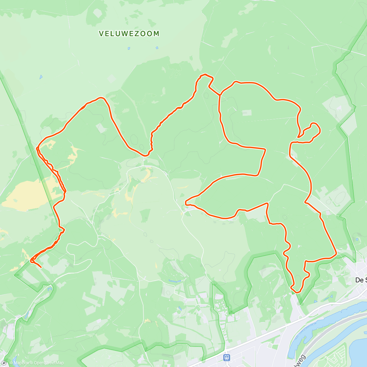 Map of the activity, Trying to bring the just learned skills into practice. :) part of Posbank route.