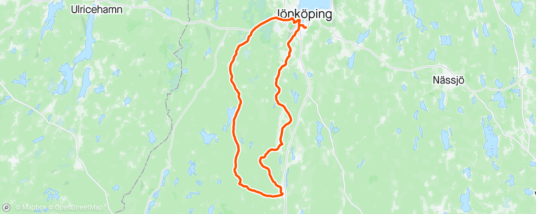 Map of the activity, Gravel ink kolla cykeltävling mycket fika 😎