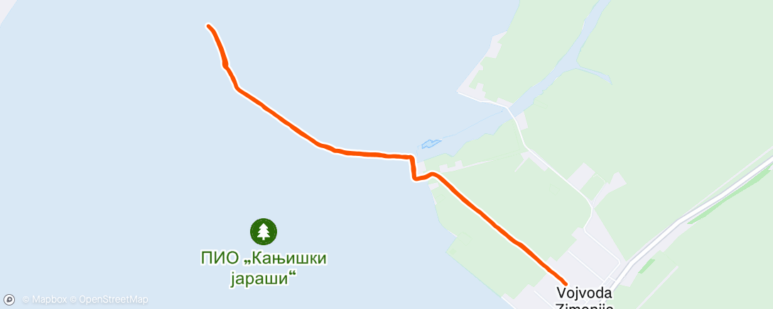 Map of the activity, Lunch Run