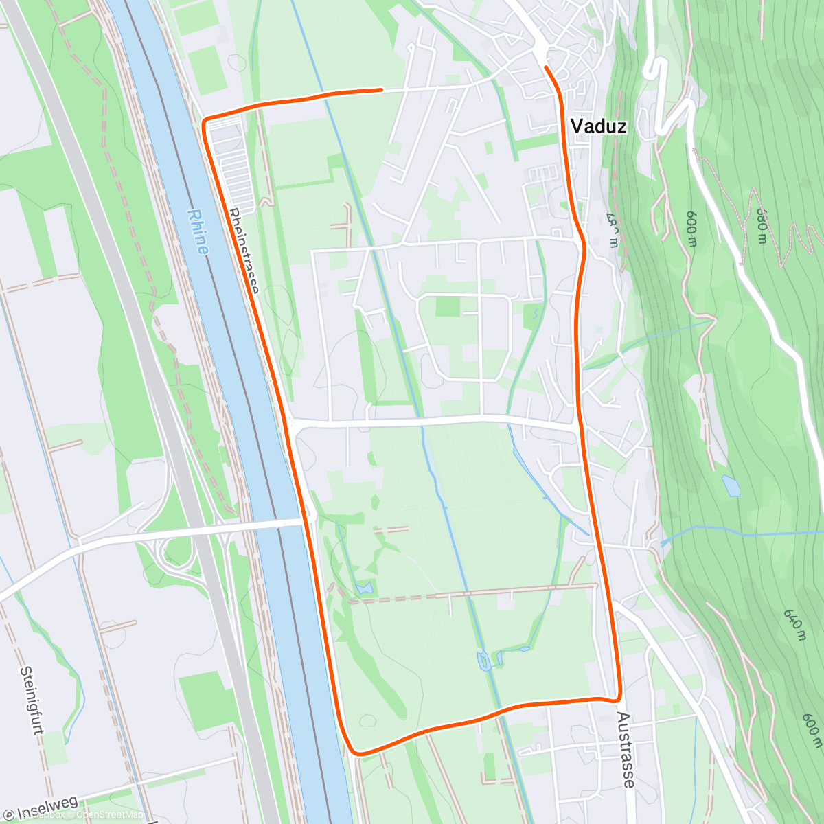 Mapa da atividade, ROUVY - Tour de Suisse 2024 | Stage 1 - Vaduz