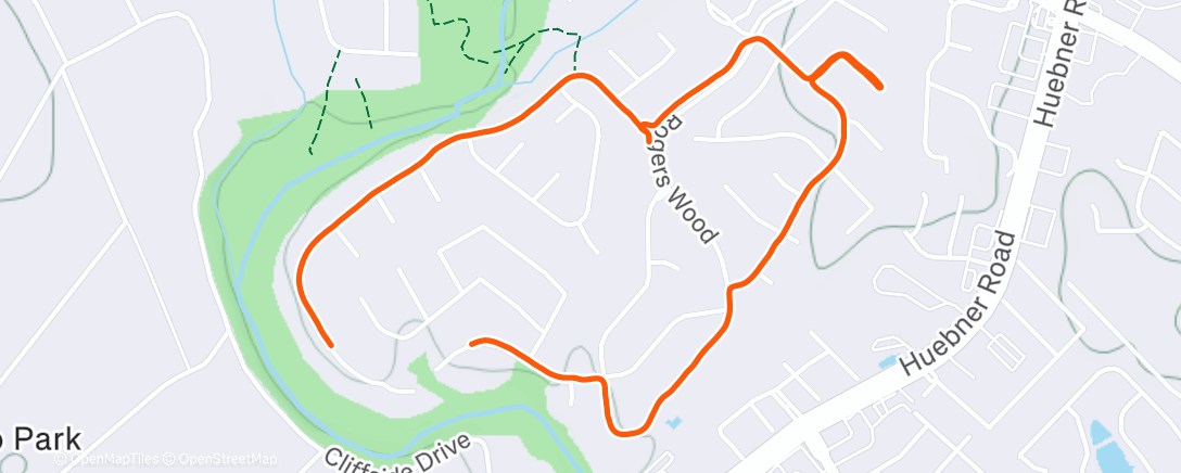 Map of the activity, Lunch Run