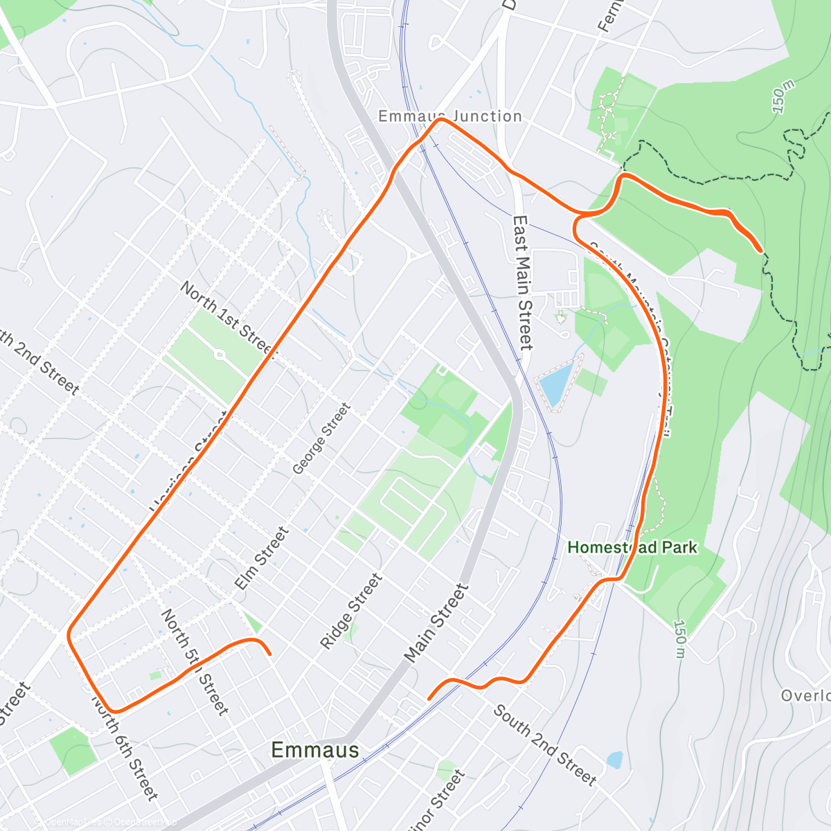 Map of the activity, 108% of goal️ completed! - Oura