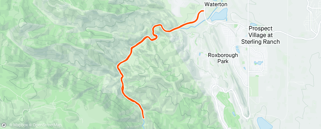 Map of the activity, Morning Ride