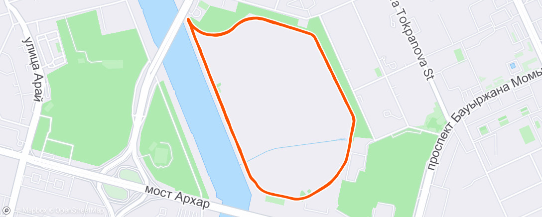 Map of the activity, Run for Autism