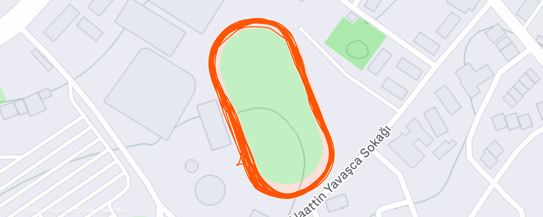 Map of the activity, Evening Run