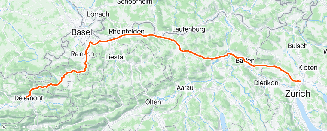 Map of the activity, Morning Ride