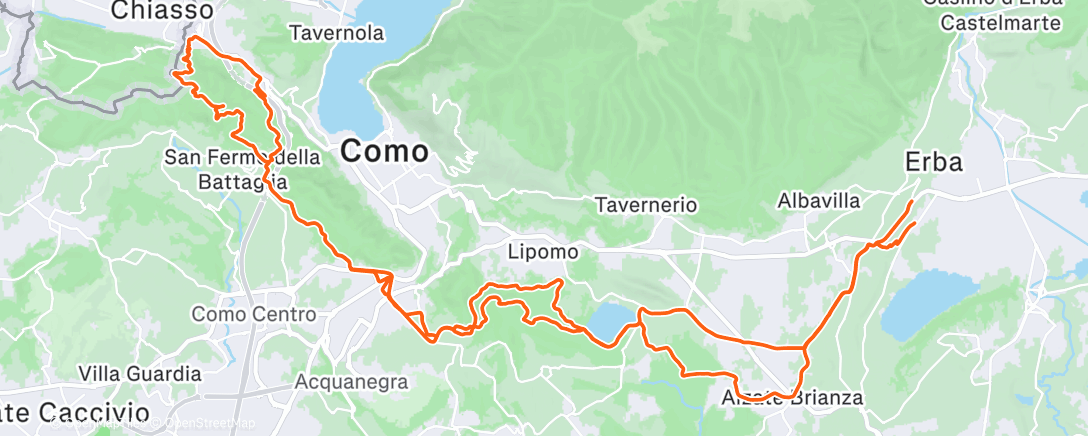 Map of the activity, Morning Mountain Bike Ride