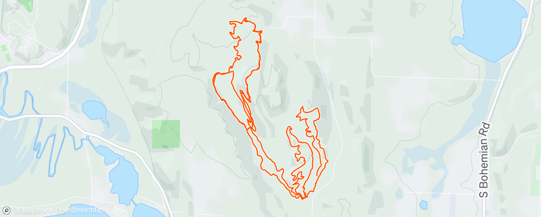 Map of the activity, Lunch Ride