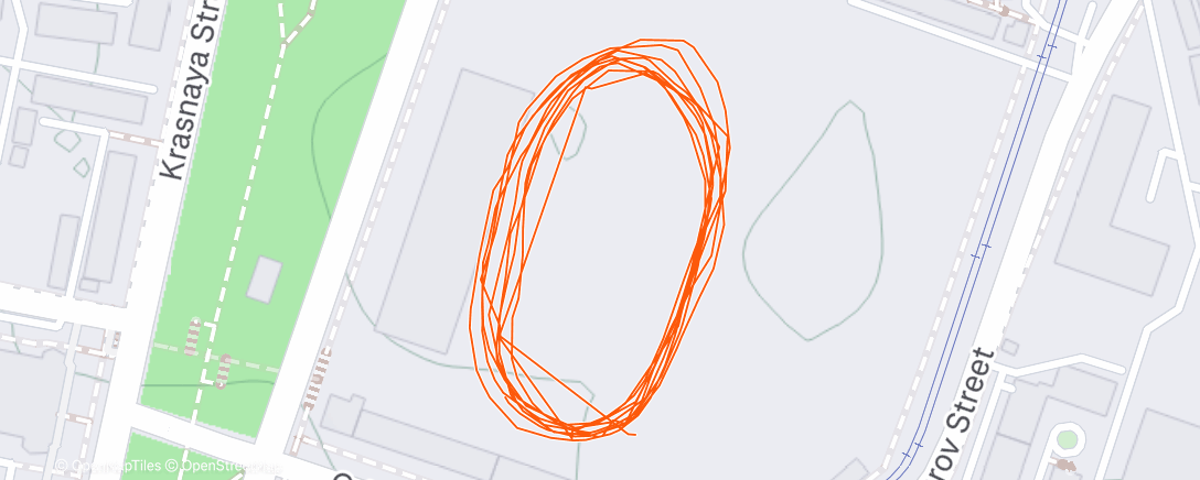 Map of the activity, Вечерний забег