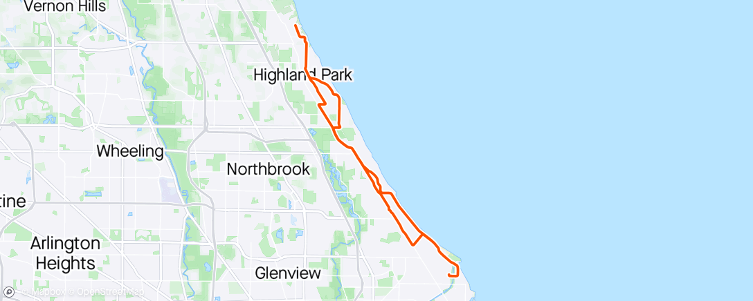 Map of the activity, First 5:45 of the season