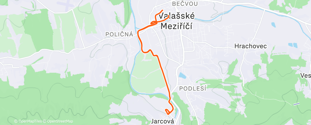 Карта физической активности (Afternoon Run)