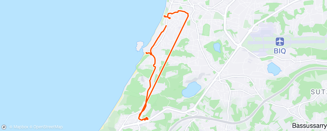 Map of the activity, Biarritz
