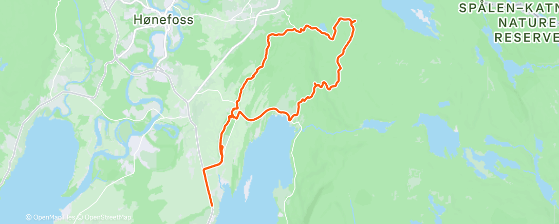 Map of the activity, Lunch E-Mountain Bike Ride