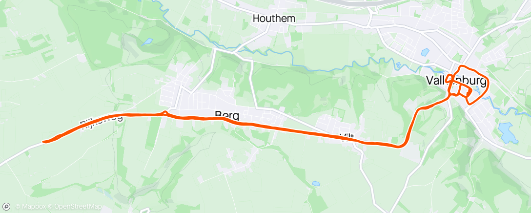 Map of the activity, Valkenburg, Cauberg day