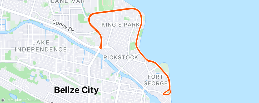 Map of the activity, Morning Ride