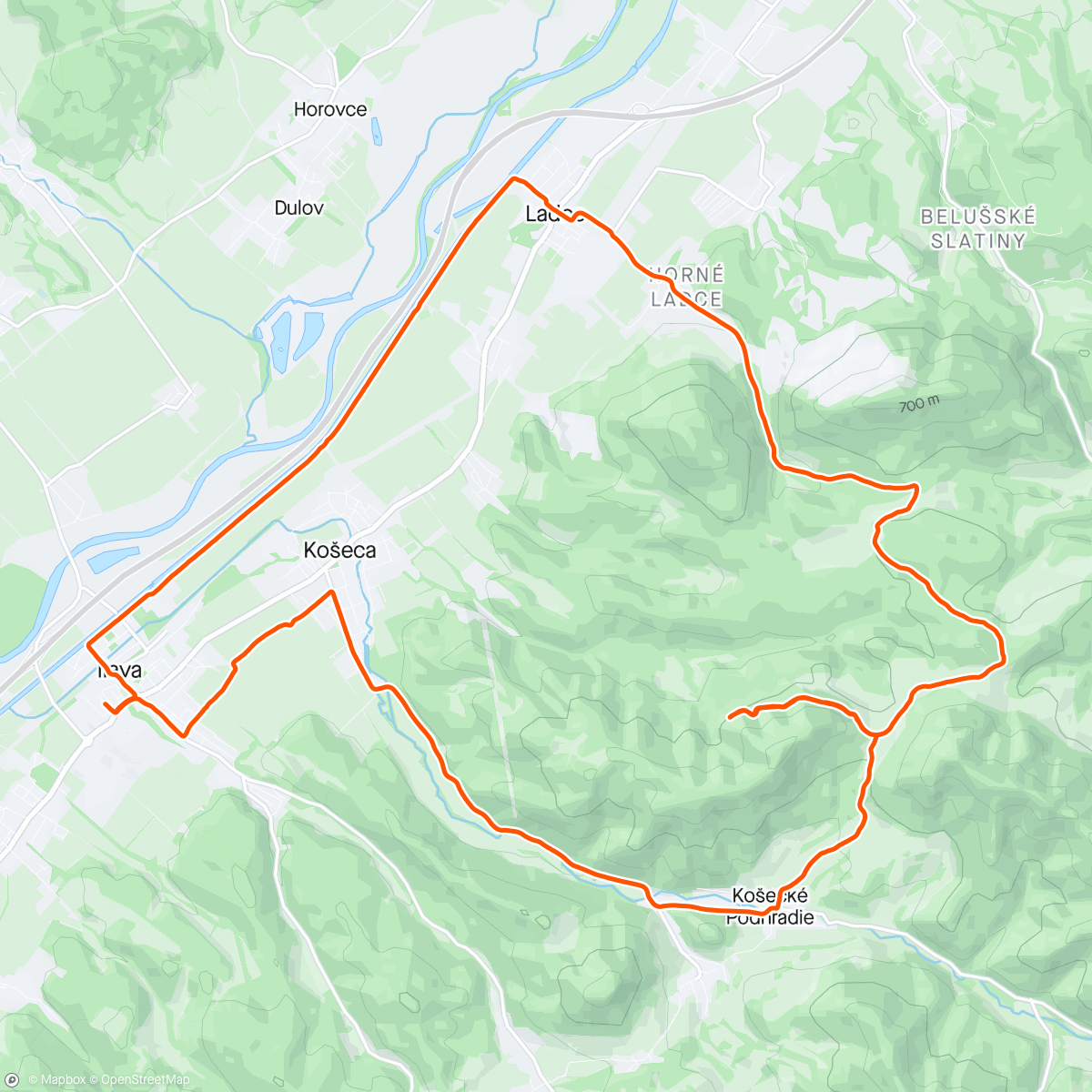 Mapa de la actividad (Prevrat - sedlo Mraznica ☀️🚵‍♂️)