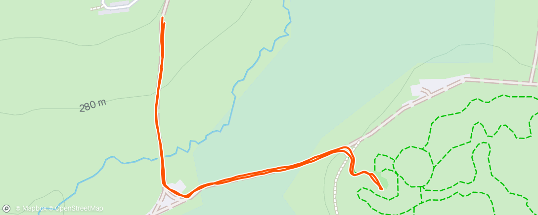 Map of the activity, Walk at the windfarm