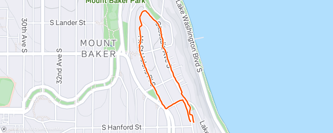 Map of the activity, Afternoon Walk