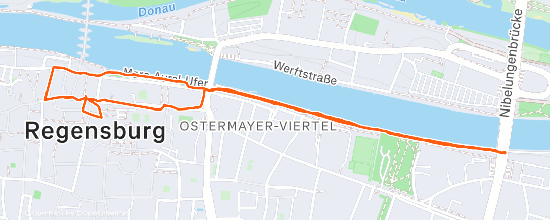 Map of the activity, Afternoon Walk