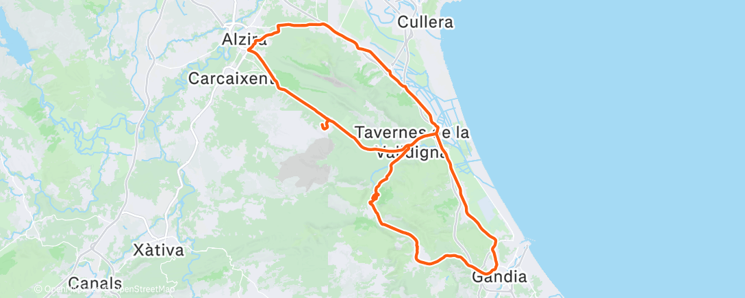 Map of the activity, Morning Ride