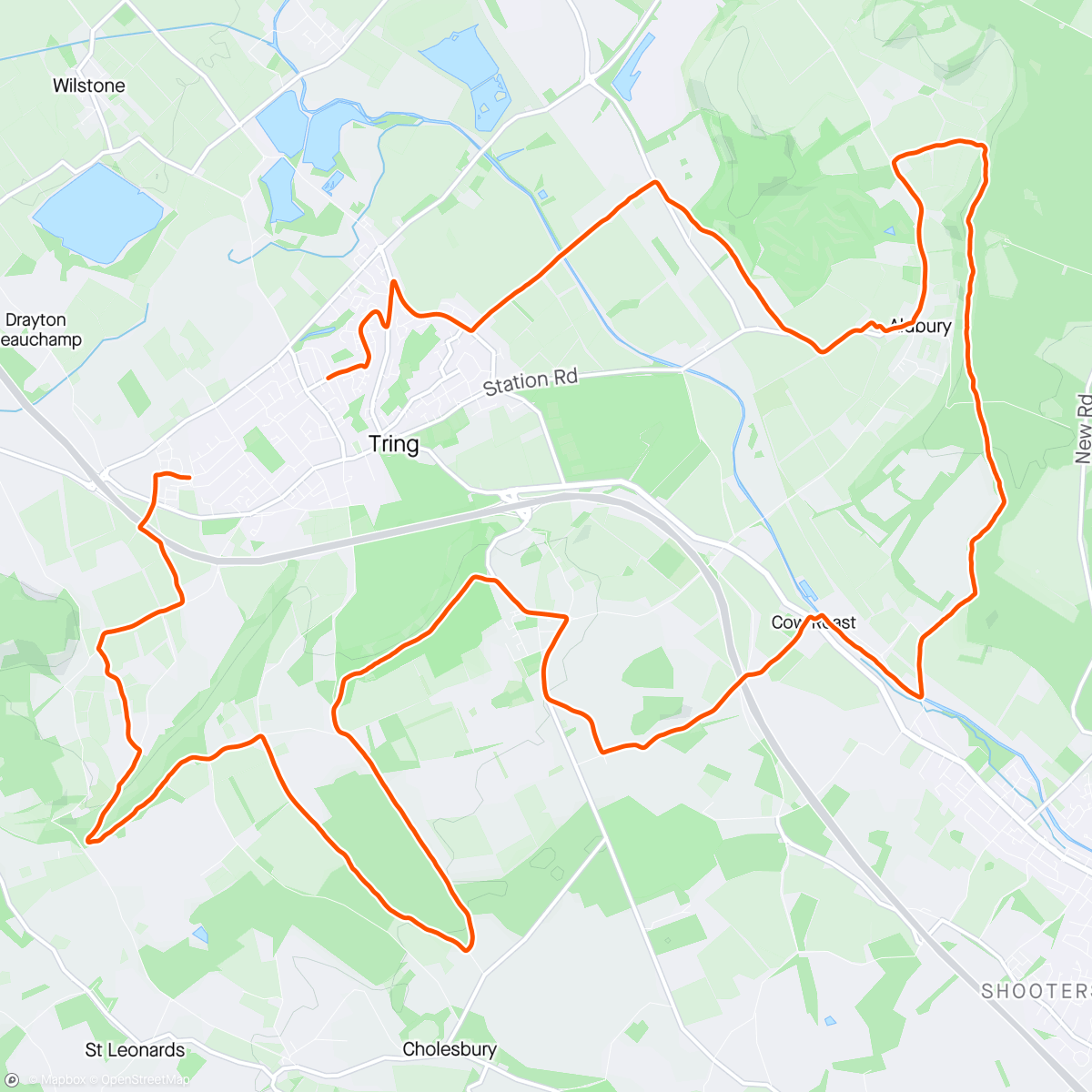 Map of the activity, Bike conversion