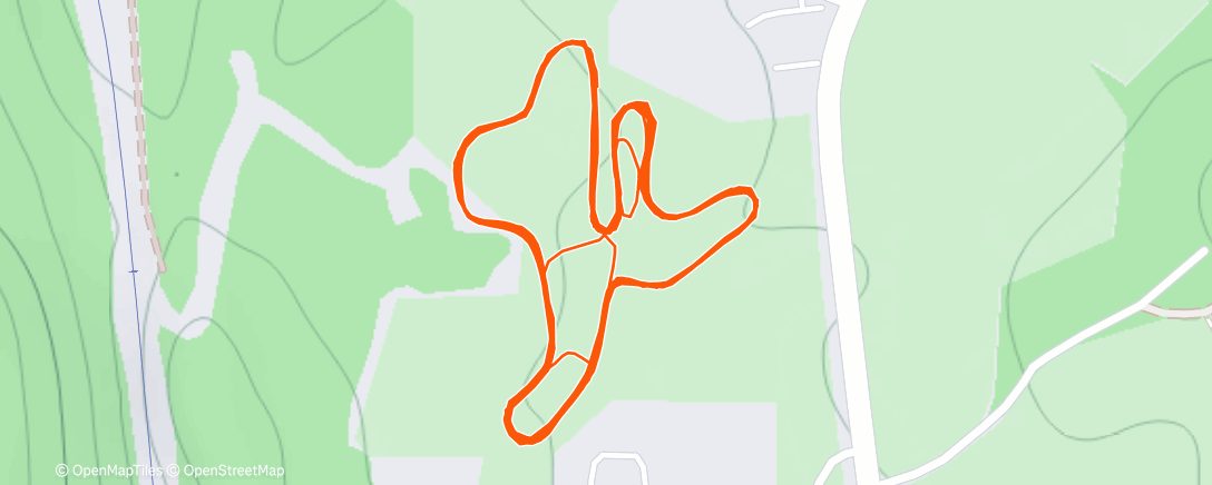 Map of the activity, Afternoon Nordic Ski