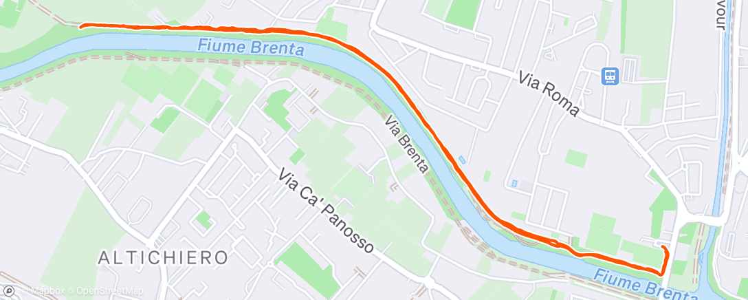 Map of the activity, Camminata mattutina