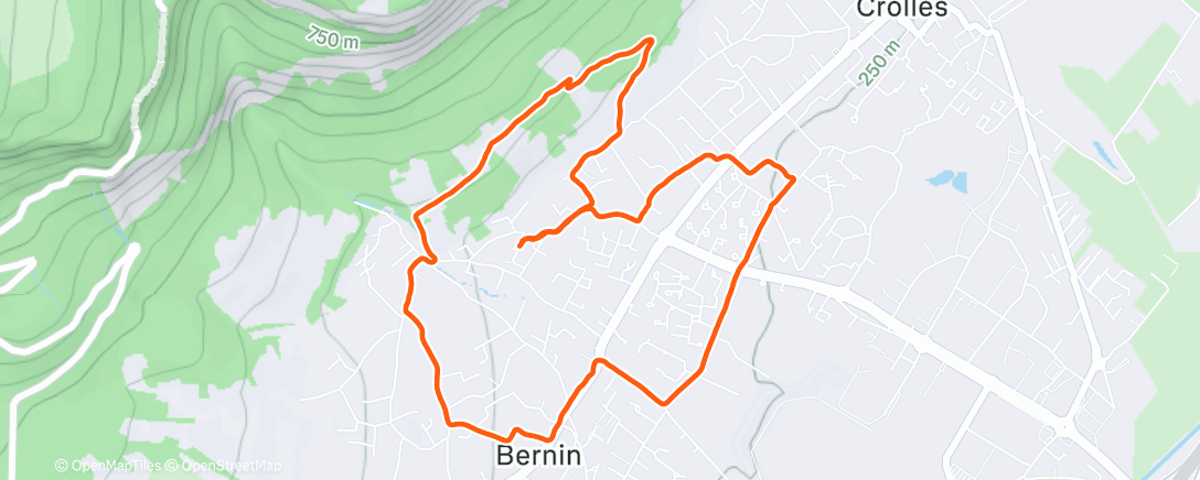 Map of the activity, Jogg’