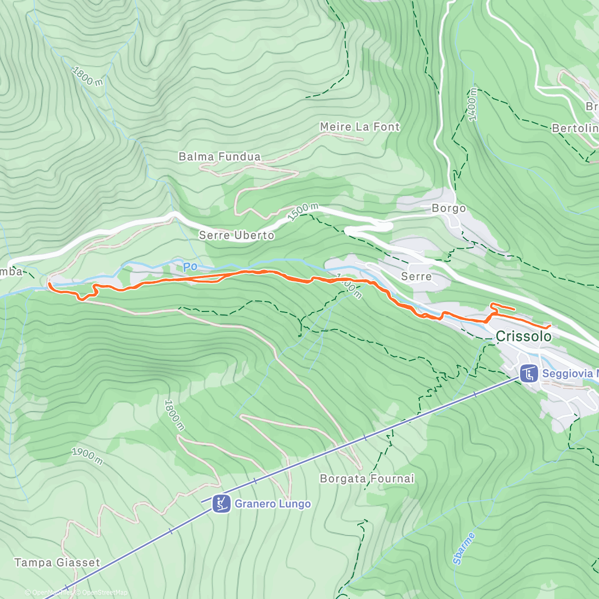 Map of the activity, A spasso nella neve ❄️🏔️