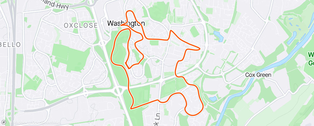 Map of the activity, Post Work 10k (painful)🏃🏻‍♂️🥵