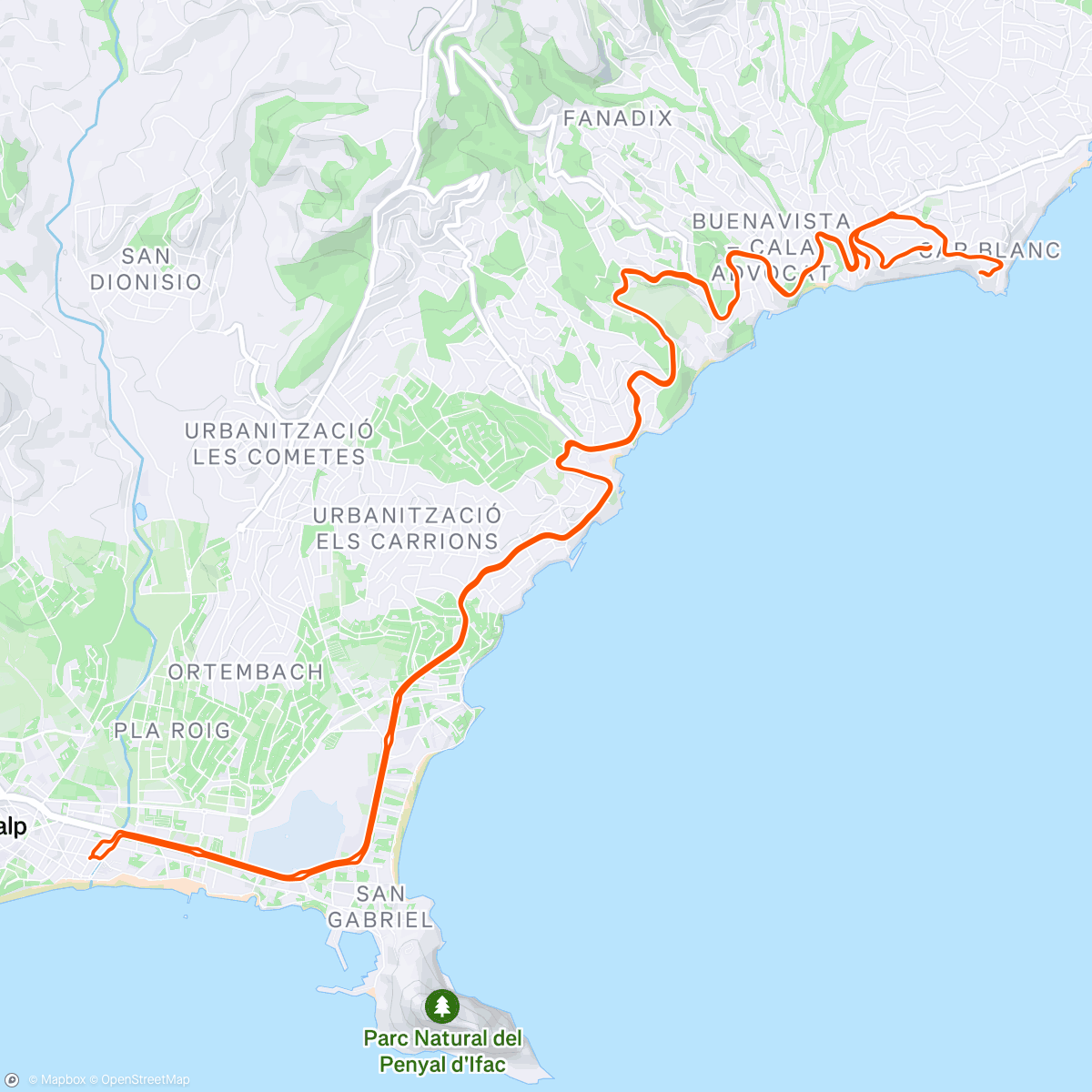 Map of the activity, 🇪🇸 Day 9