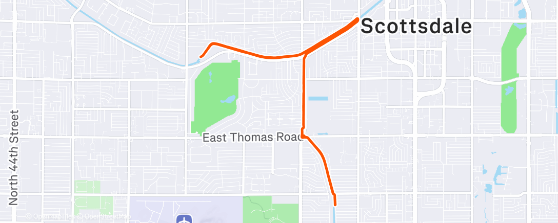 Map of the activity, Tempo Ladder 8-6-4-2