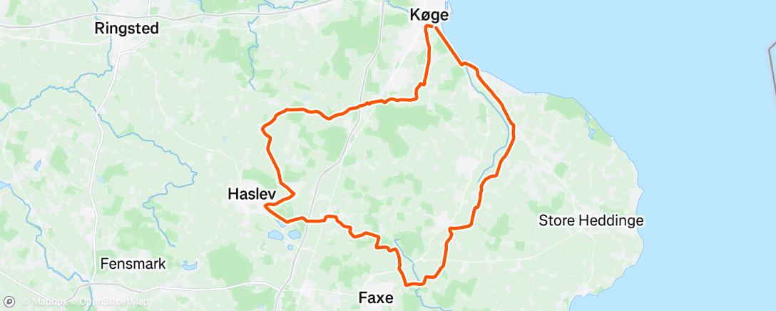 Map of the activity, Morning Ride