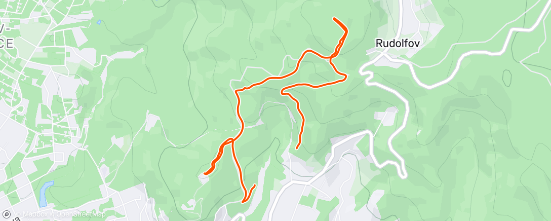 Map of the activity, Evening Hike