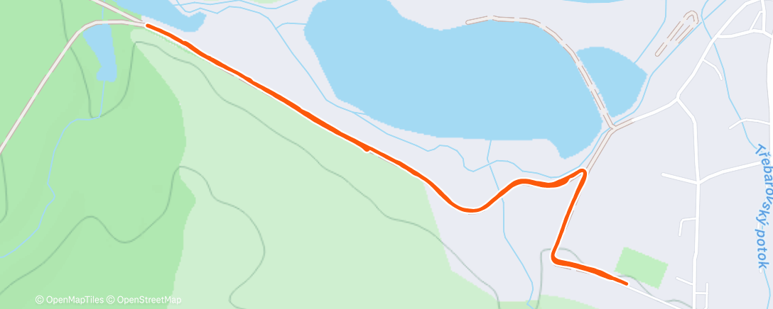Map of the activity, Afternoon Walk