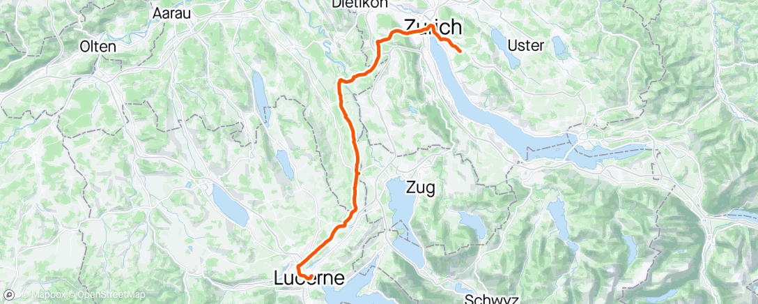 Map of the activity, Luzern