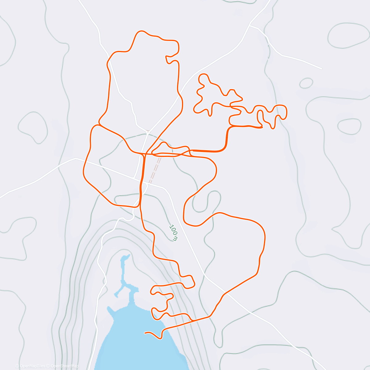 Map of the activity, Zwift - Neon After Party in Makuri Islands