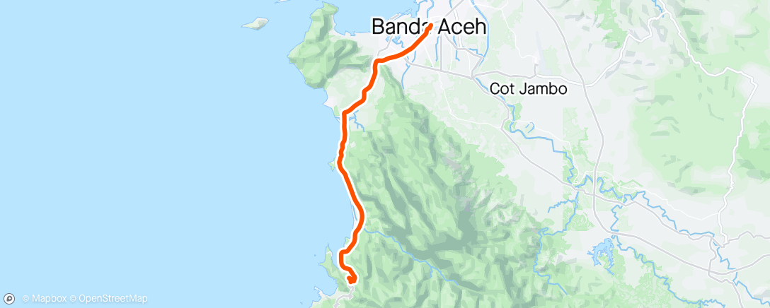 Map of the activity, Morning Ride