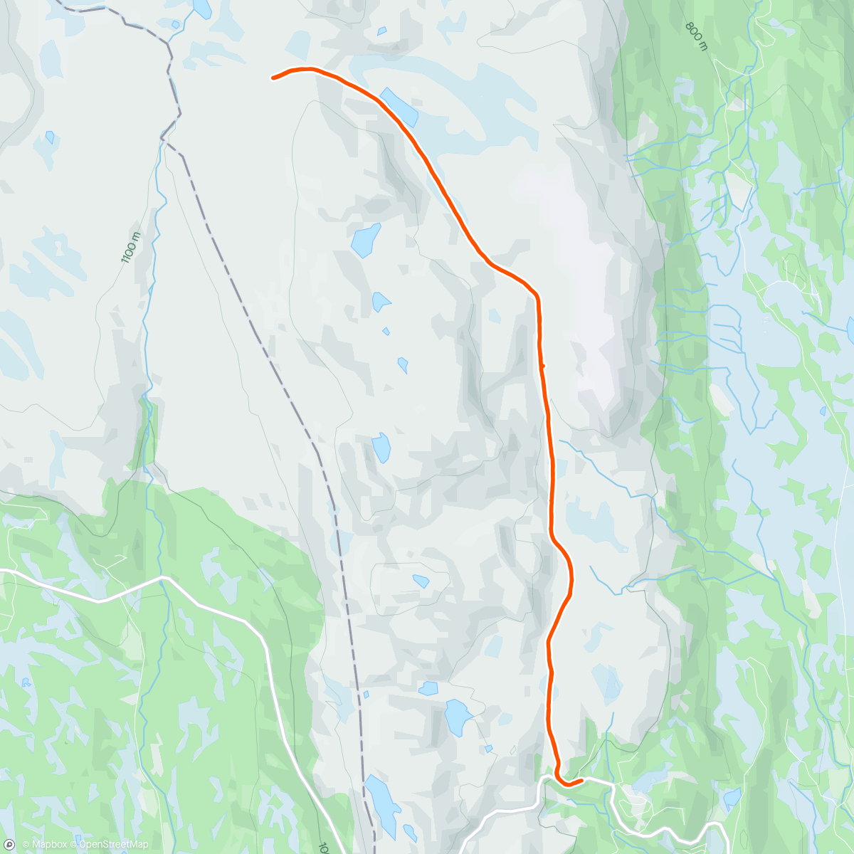 Map of the activity, Slepeskaret med Ingunn