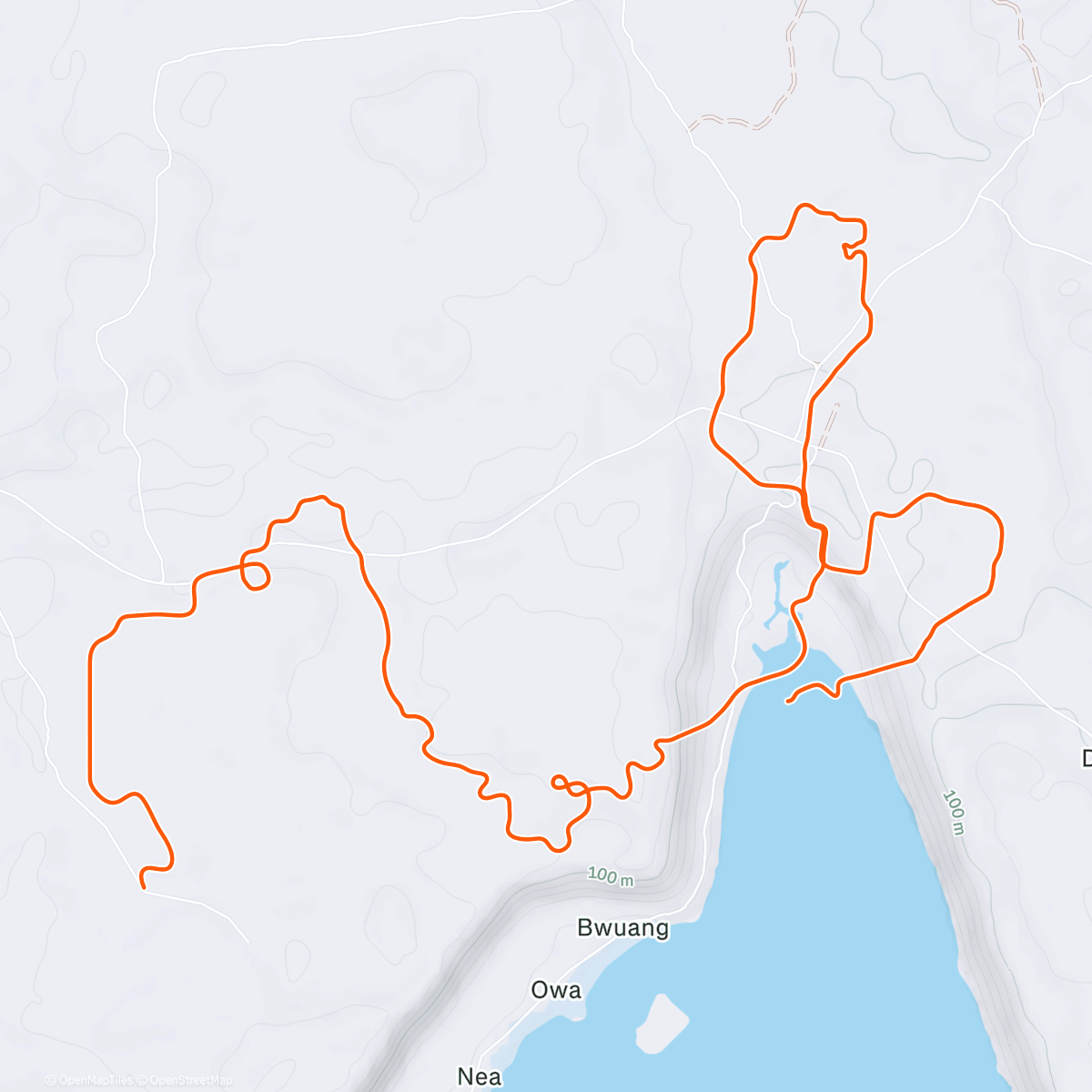 Map of the activity, Zwift - Makuri Madness in Makuri Islands