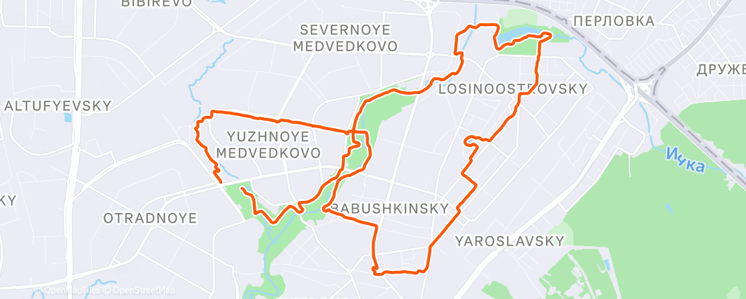 Карта физической активности (Утренний забег)