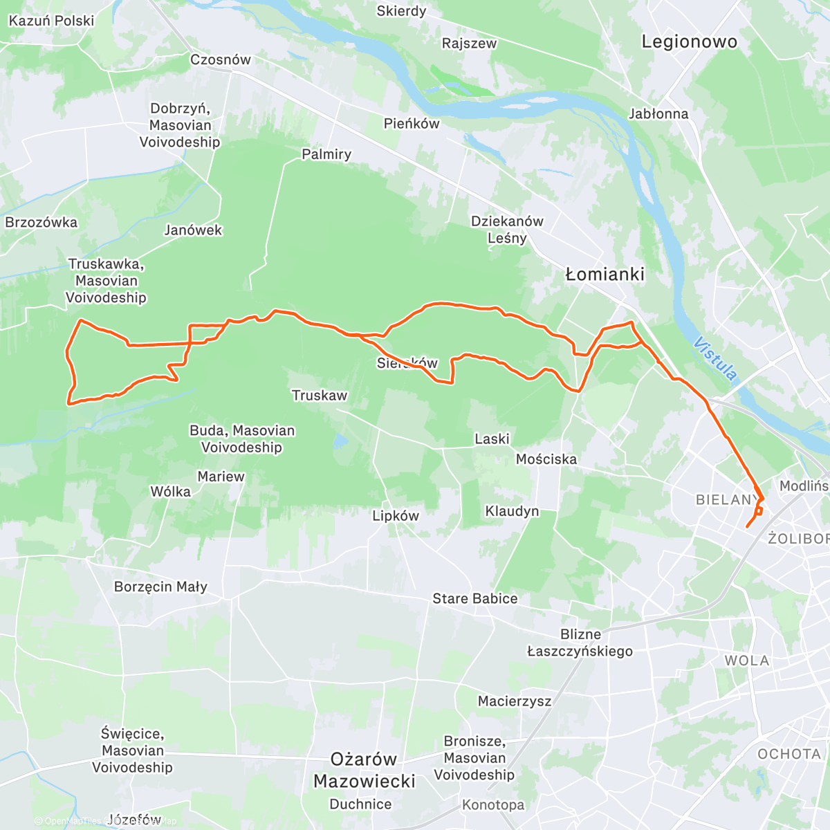 Map of the activity, Przetłaczenie krwi przez zmęczone nogi