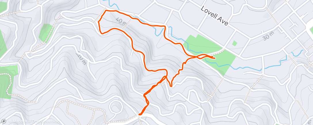 Map of the activity, Evening Hike
