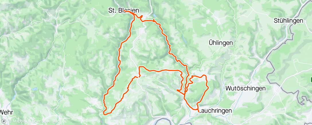 Map of the activity, VBC Ride