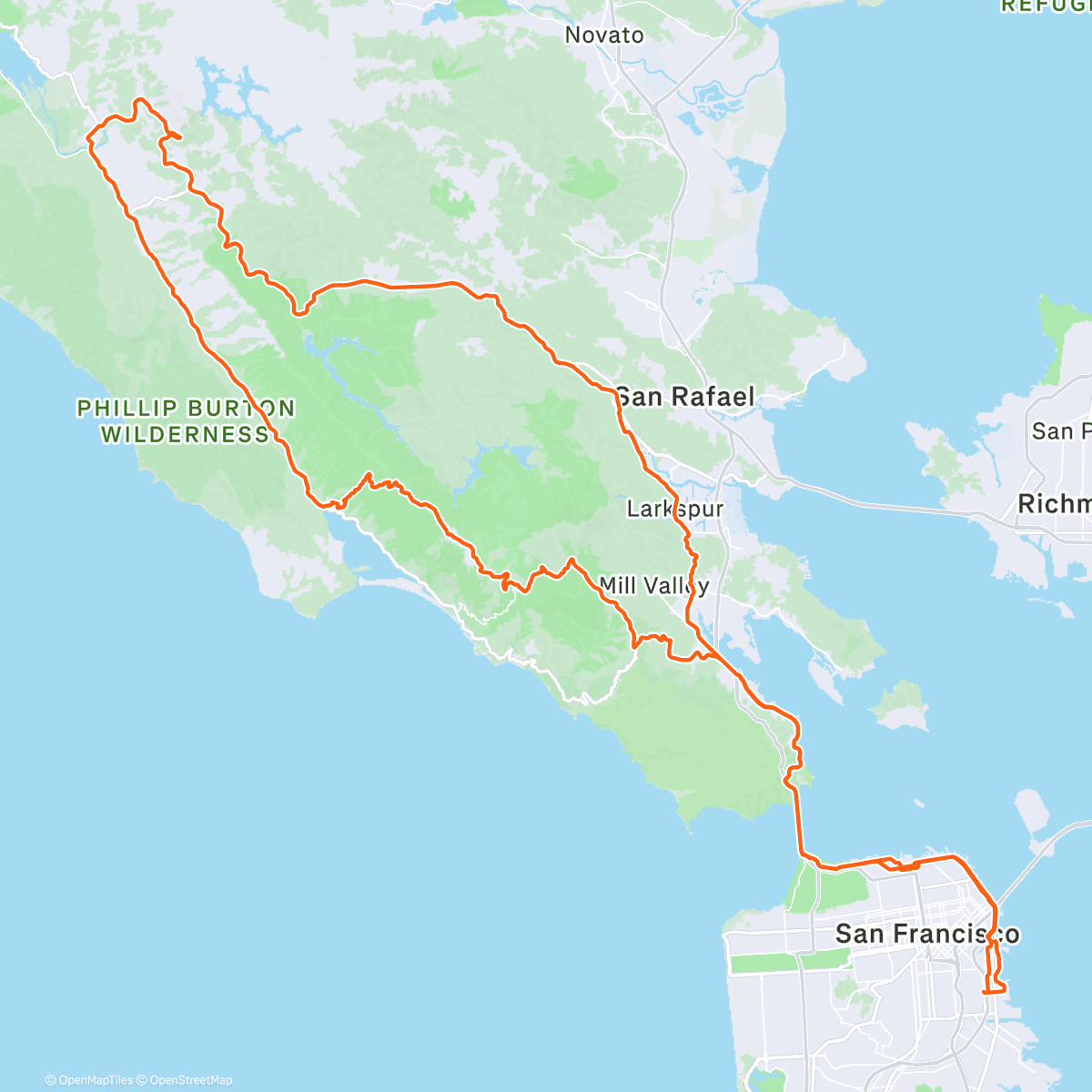 Map of the activity, Morning Ride