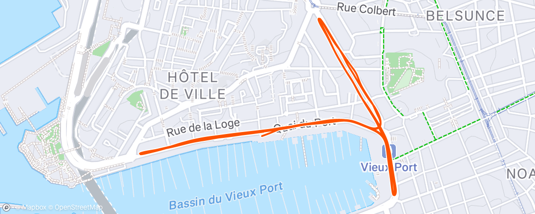 Карта физической активности (La corrida du Vieux port 🏁🎄🌊 - 5th 🏅)