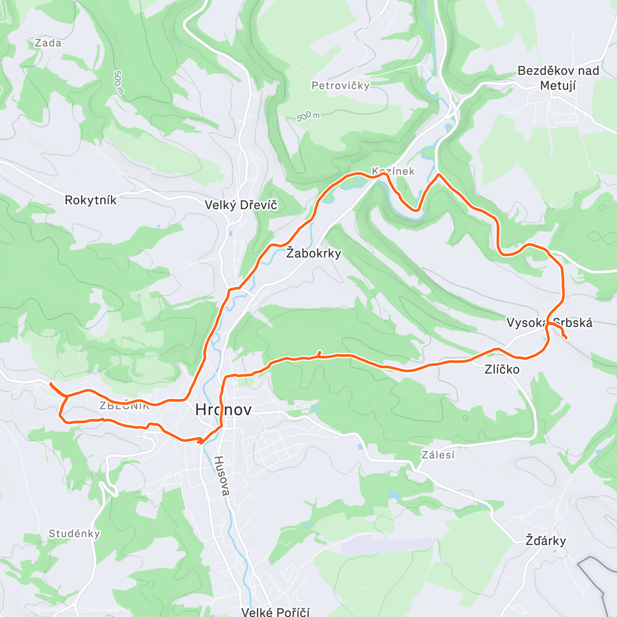 Карта физической активности (Poznávací procházka)