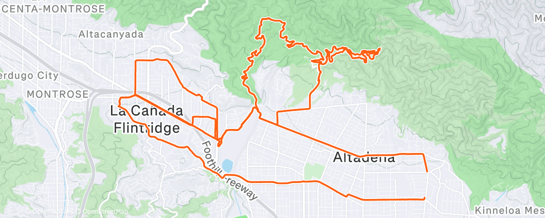 Map of the activity, Morning Ride