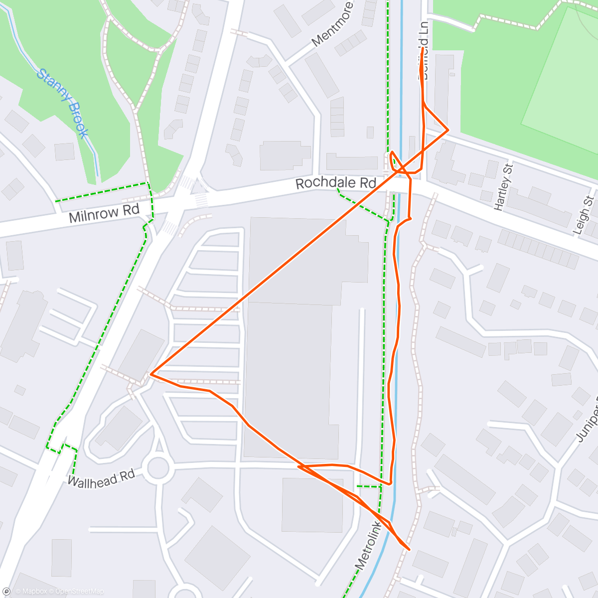 Map of the activity, Walked to Costa with a very old camera, had lunch, made some call, failed to restart my fancy watch. #SanityStroll Monday between meetings.
